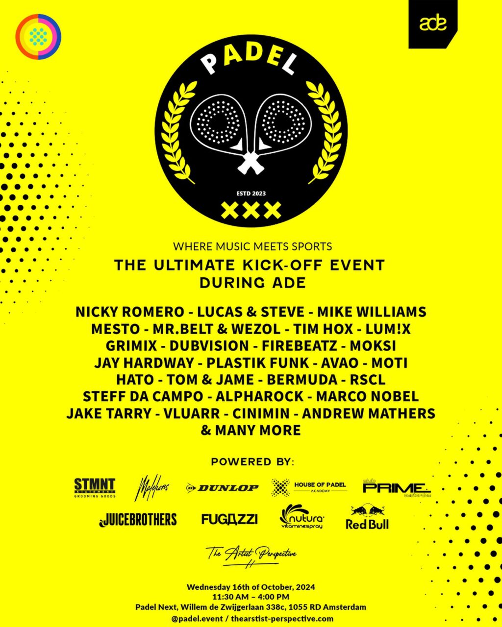 Instagram post from padel.event. This post is in position 1.